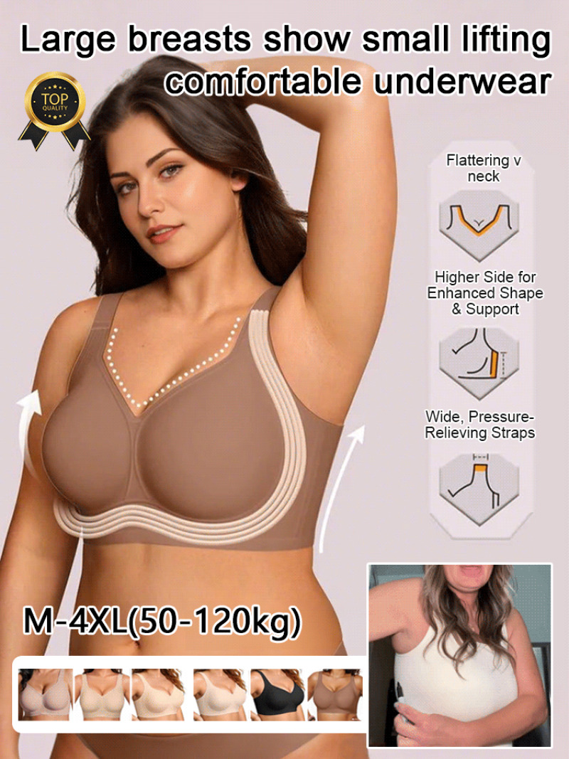 Mastectomy Bra Pocket - Biustonosz push-up bez fiszbin, damski wygodny,
