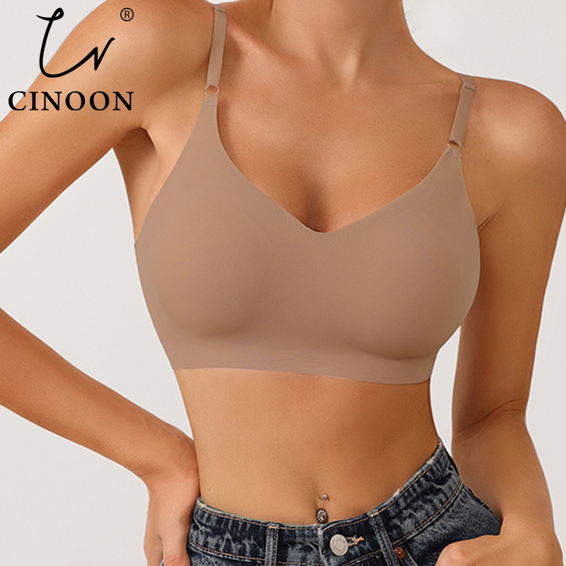 Mastectomy Bra Pocket - CINOON bezszwowe biustonosze dla kobiet bielizna