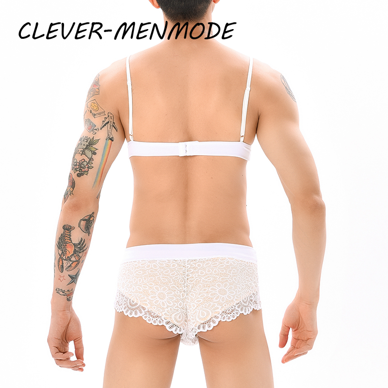 Męski Seksowny Zestaw Bielizny – Sheer Bra Lace recenzja i cena